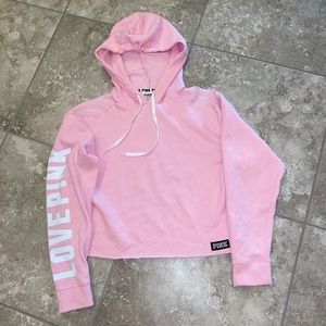 Victoria’s Secret PINK open shoulder hoodie NWT S